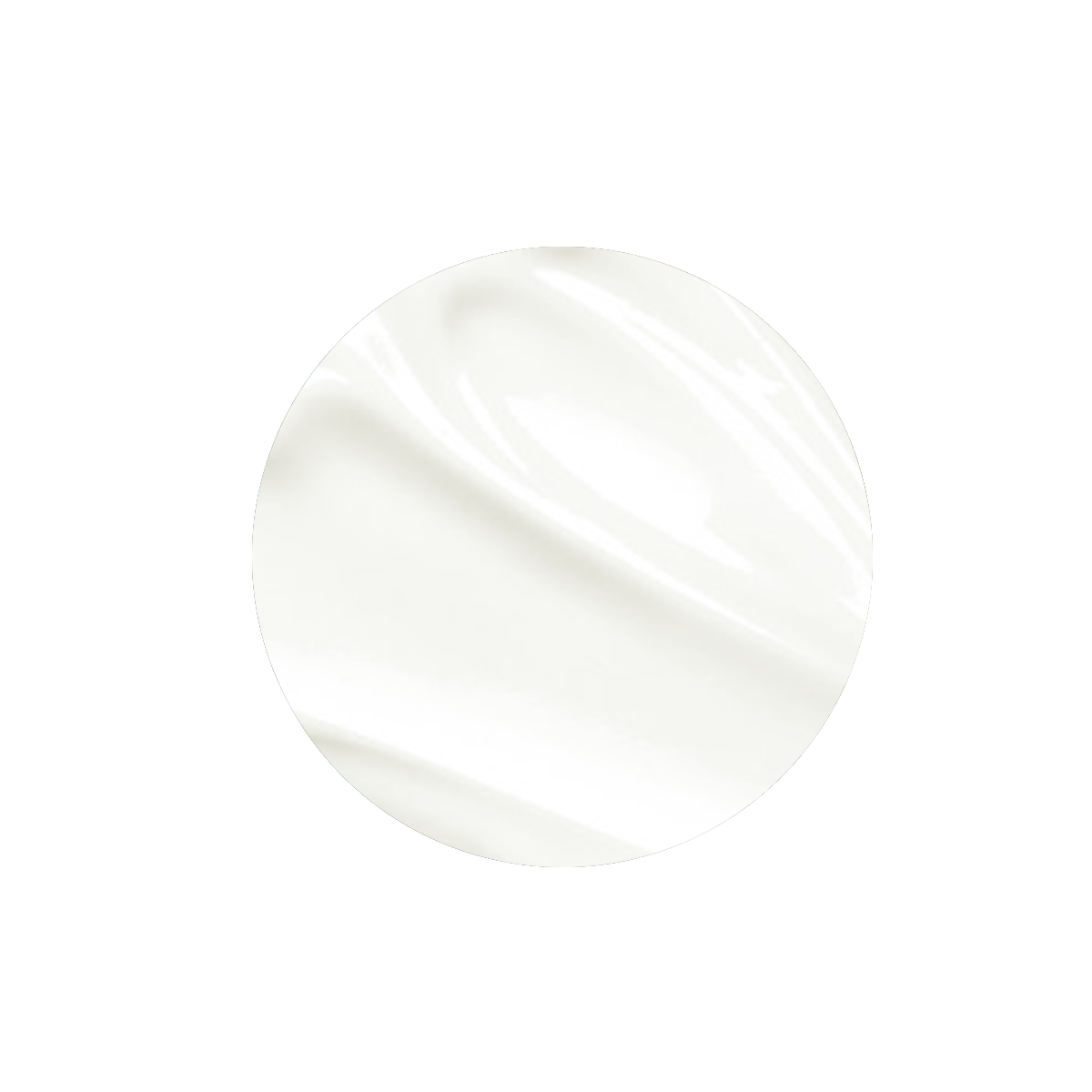 Eine Nahaufnahme von Hestakofi Sommer - Pflegelotion zeigt die glatte, glänzende weiße Creme aus natürlichen Inhaltsstoffen, die durch eine sanfte, fließende Textur und weiche Lichtreflexe hervorgehoben wird.